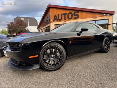 Dodge Challenger V8 64 Scat Pack noir 492ch boîte automatique 1ère main 15580kms   - 2