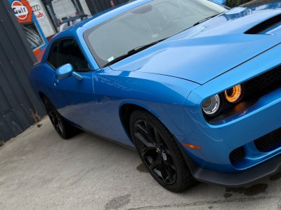 Dodge Challenger 3,6 SXT V6 306CV, 24cv, Bleu, camera pas de malus - 15