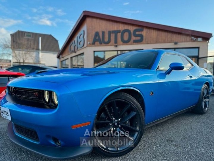 Dodge Challenger V8 64 SCAT PACK 492ch BOITE AUTOMATIQUE BLEU SYSTEME AUDIO ALPINE - 2
