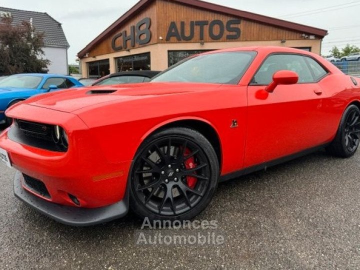 Dodge Challenger 64 v8 492 ch scat pack 1ere main orange toit ouvrant - 2