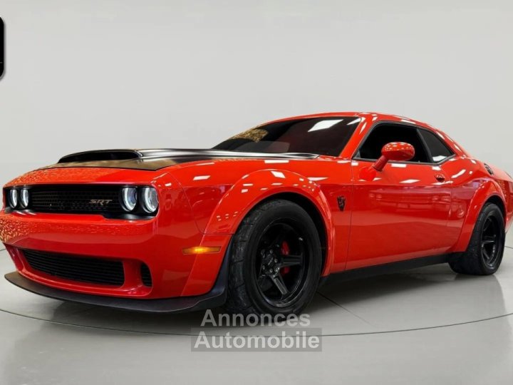 Dodge Challenger SRT Demon * 851 ch * Go Mango*V8 62 Supercharged * Rare - 1